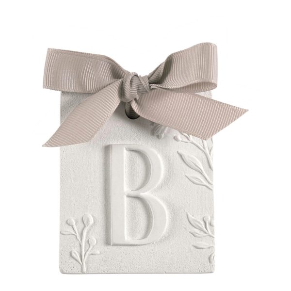 Decoração perfumada letra B - Voile de Linho