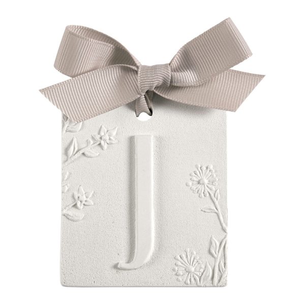 Decoração perfumada letra J - Voile de Linho