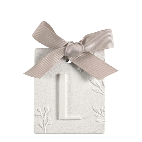 Decoração perfumada letra L - Voile de Linho
