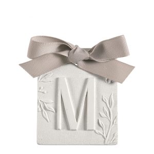 Decoração perfumada letra M - Voile de Linho
