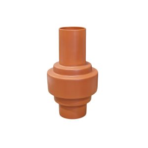 Jarra em cerâmica cor telha