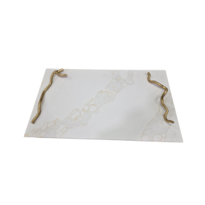 Tabuleiro em mármore e latão