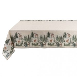 Toalha de Mesa Natalícia Floresta - BLANC MARICLO -  160 x 280