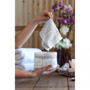 Cesta Com 3 Toalhas - BLANC MARICLO
