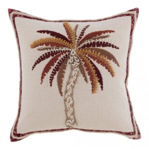 Almofada Quadrada Palmeira - BLANC MARICLO -100% ALGODÃO- 45x45 cm