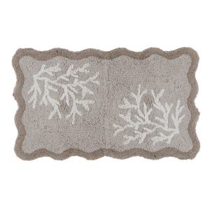 Tapete Casa De Banho - BLANC MARICLO - Bege 100% ALGODÃO -50 X 80 cm