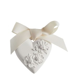 Gesso Decoração perfumada Coração Floral - Bois de Cachemire