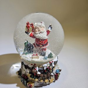 Globo de neve Pai Natal Presente - EDG