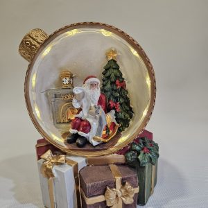 Decoração Bola de Natal Presentes - Led e Musica - EDG