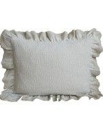 Almofada FASANO + Folho & Tule Alg.Stw - Toupe - RIO SUL -35 x 50 cm