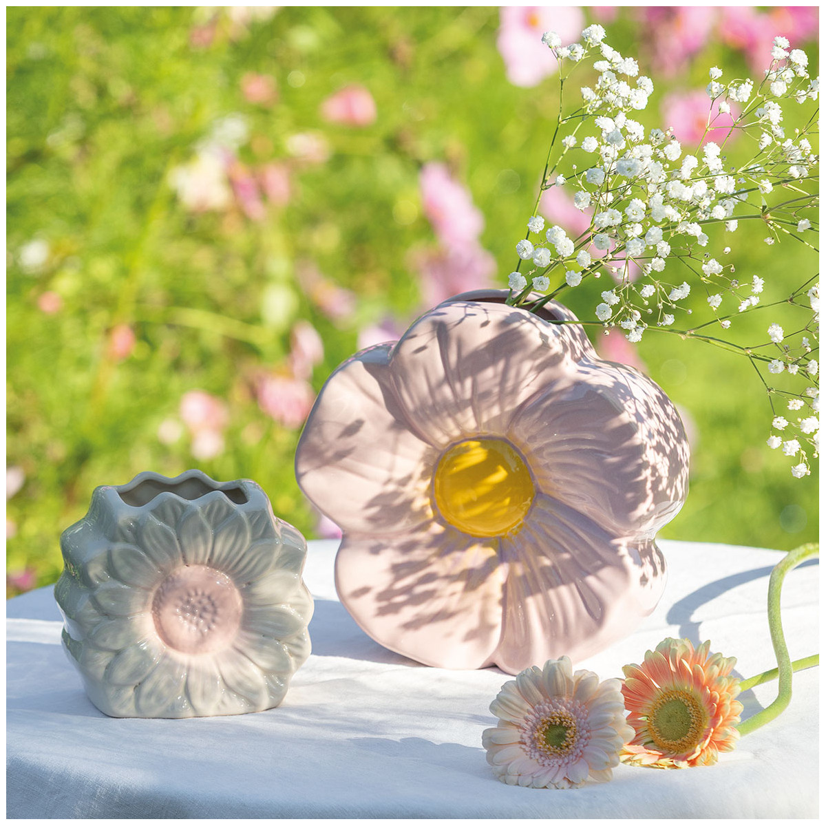 Jarra decorativa de cerâmica - Marguerite - Mathilde M - Image 3