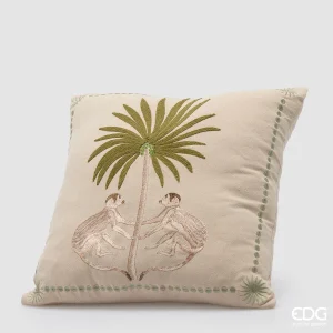 Almofada Palmeiras Com Macacos - EDG -43 x 43 cm