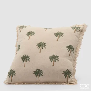 Almofada Palmeiras c/ Franjas - EDG -43 x 43 cm